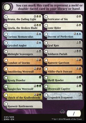 Double-faced cards checklist (Eldritch Moon)