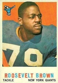 Roosevelt Brown 1959 Topps #114 Sports Card
