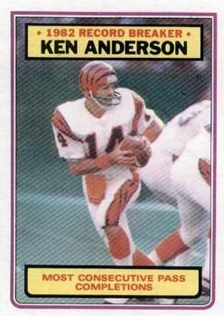 Ken Anderson 1983 Topps #1 Sports Card