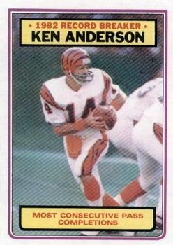 Ken Anderson 1983 Topps Sticker Insert #2 - Cincinnati Bengals at 's  Sports Collectibles Store