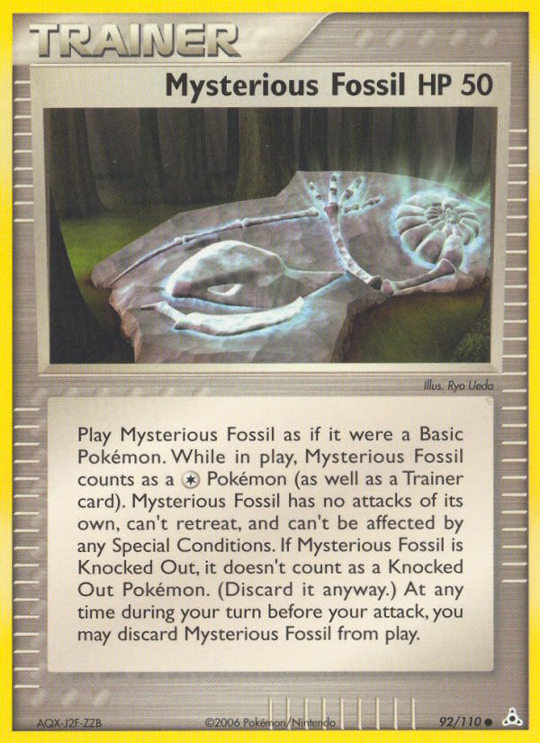 Mysterious Fossil (92/110) - Holon Phantoms Pokémon Card