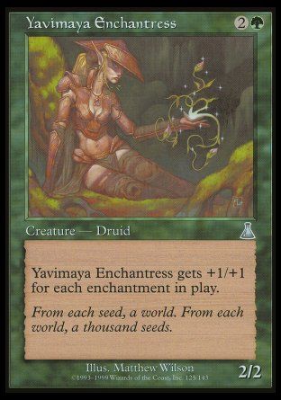 Yavimaya Enchantress (Urza's Destiny) Trading Card