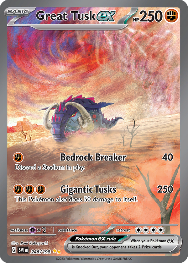 Great Tusk ex (246/198) - Scarlet & Violet