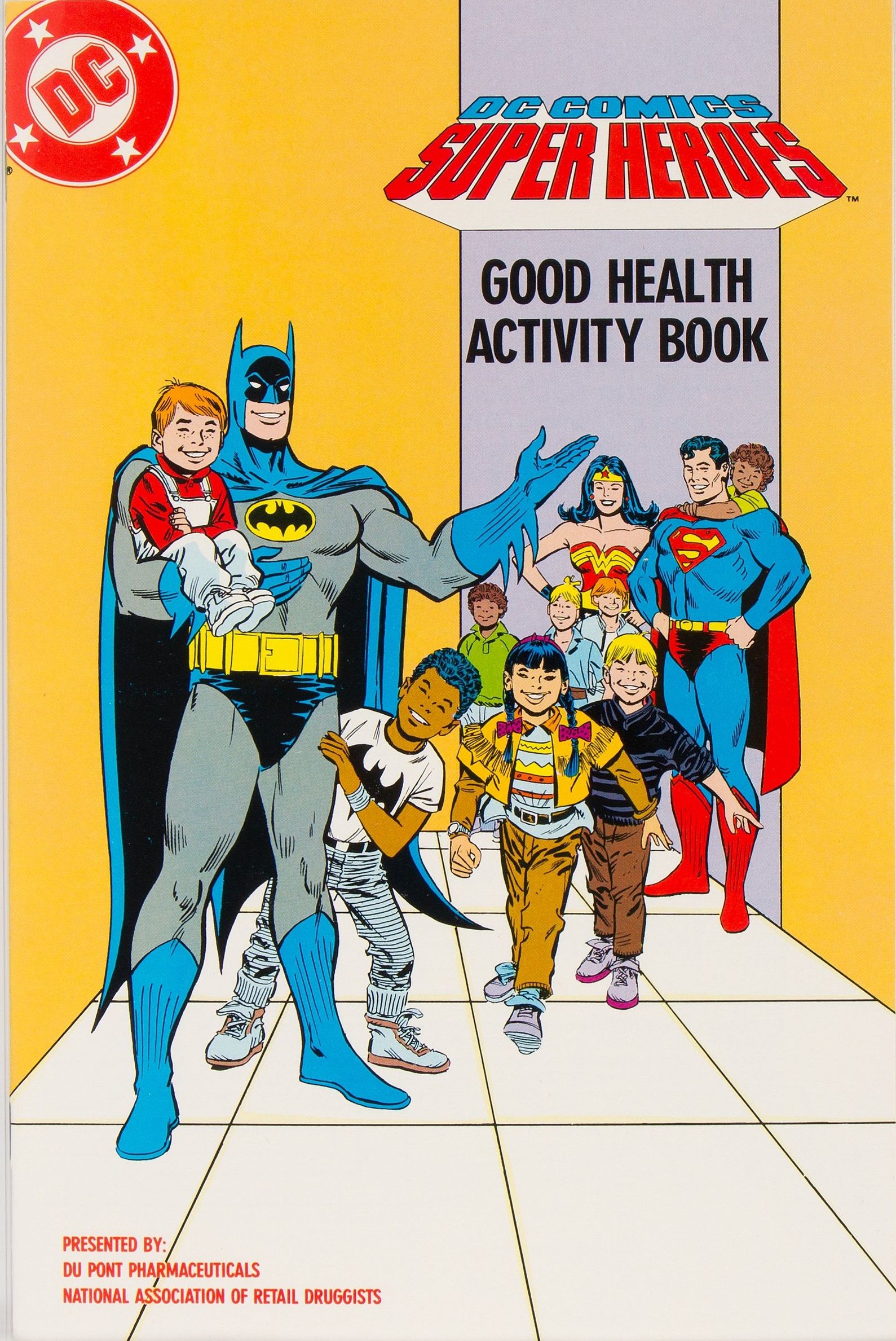 DC Comics Superheroes Good Health and Activity Book Comic
