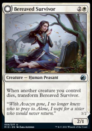 Bereaved Survivor (Innistrad: Midnight Hunt) Trading Card