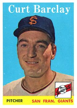 Curt Barclay 1958 Topps #21 Sports Card