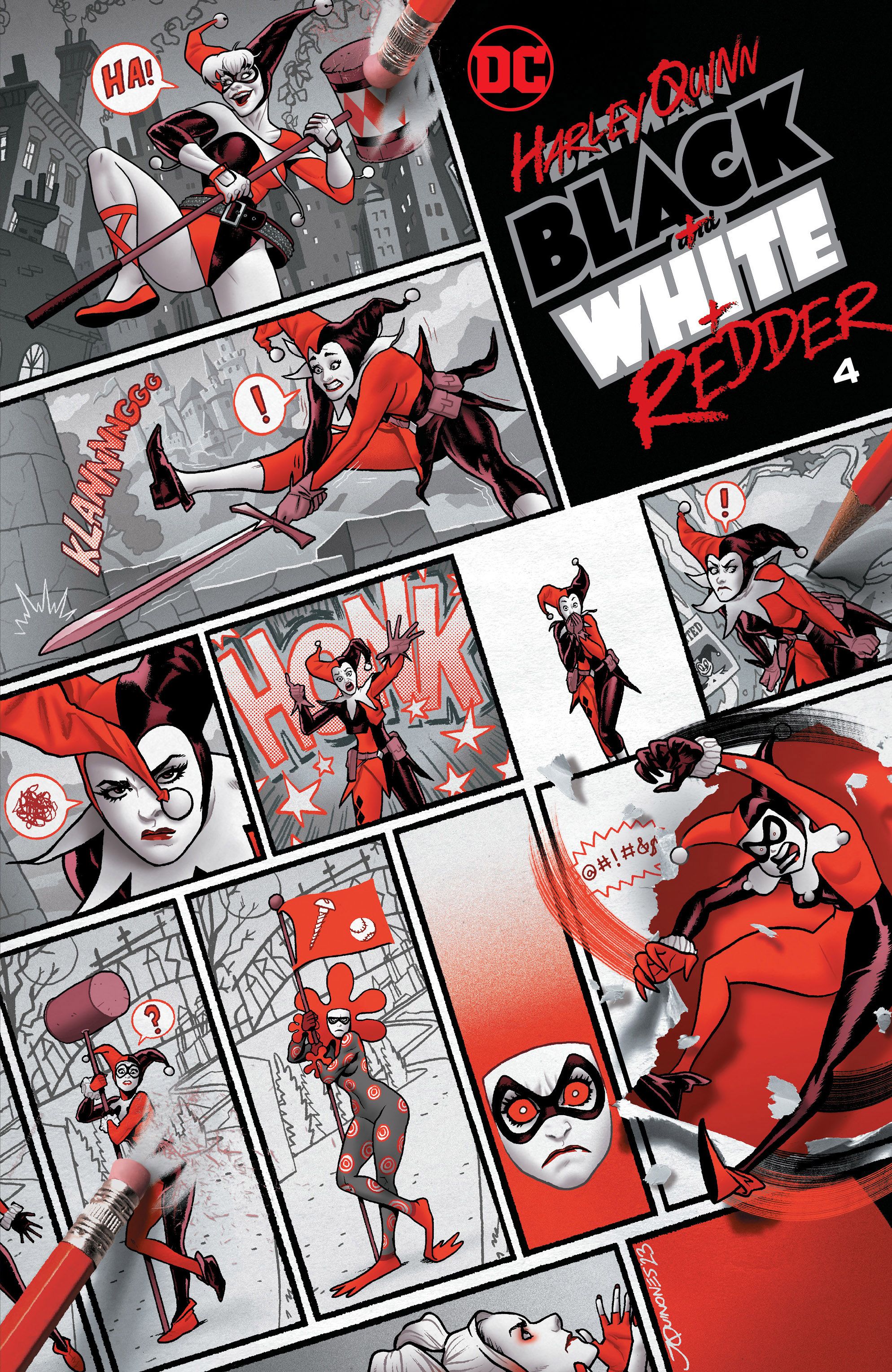 Harley Quinn: Black + White + Redder #4 Comic