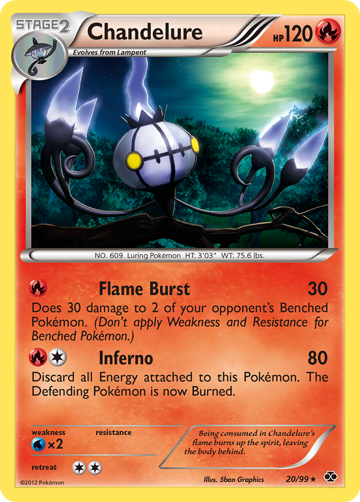 Chandelure (20/99) - Next Destinies Pokémon Card