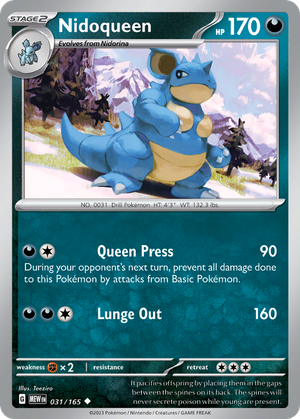 Nidoqueen (31/165) - 151