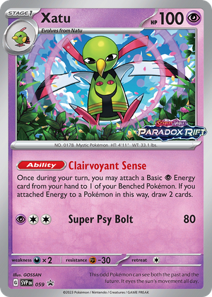 Xatu (59/148) - Scarlet & Violet Black Star Promos