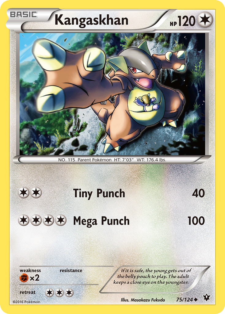 Kangaskhan (75/124) - Fates Collide Pokémon Card