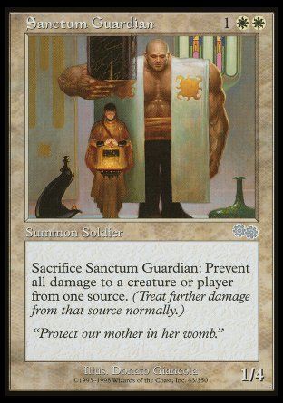 Sanctum Guardian (Urza's Saga) Trading Card