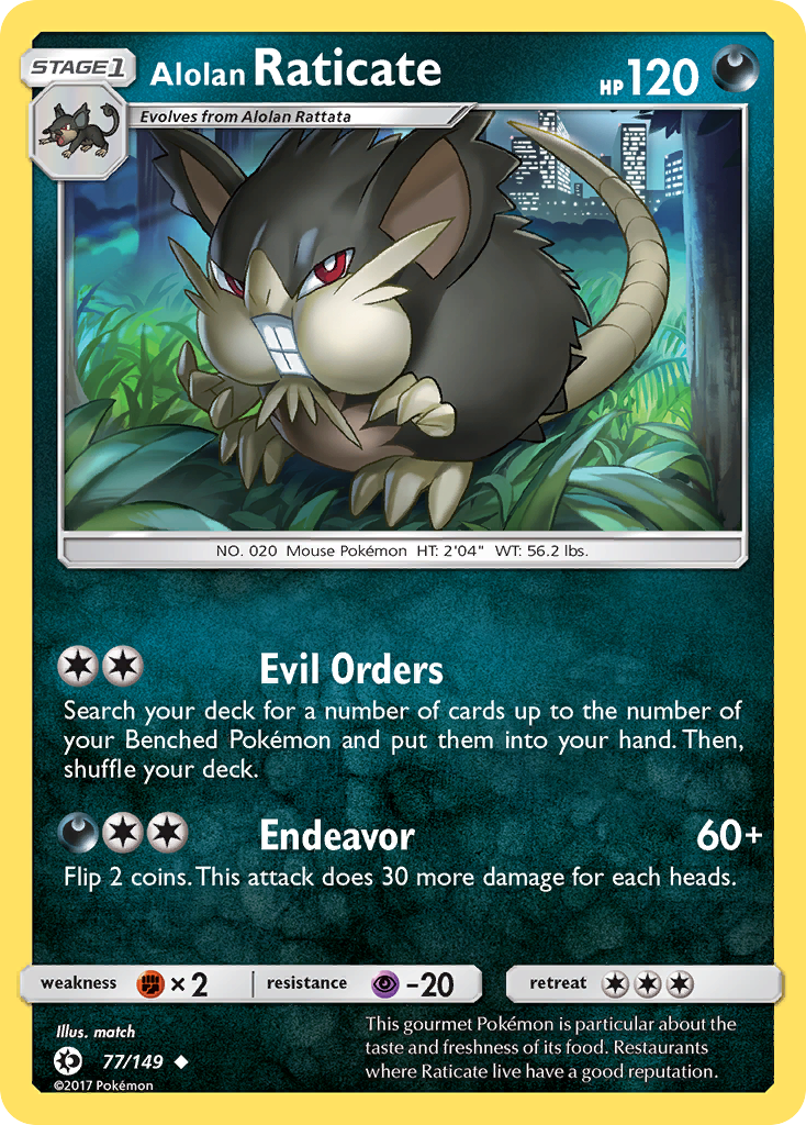 Raticate Pokémon Card