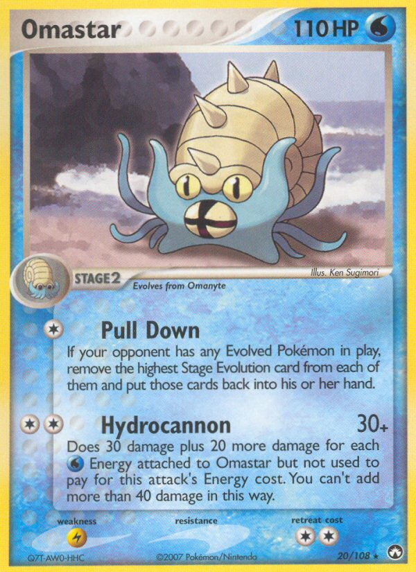 Omastar (20/108) - Power Keepers Pokémon Card