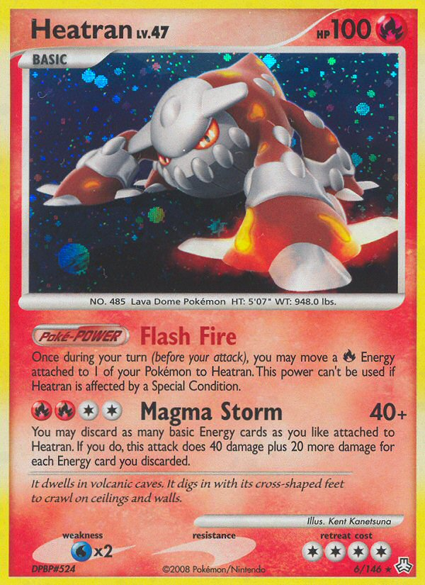 Heatran (6/146) - Legends Awakened Pokémon Card