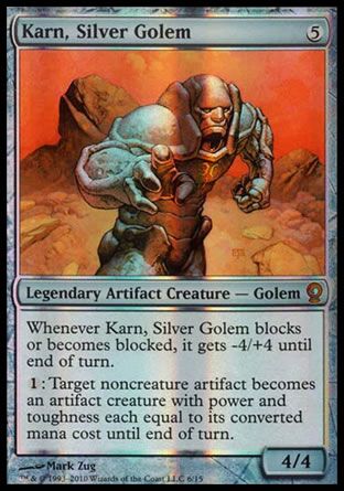 Karn, Silver Golem (From the Vault : Relics) Trading Card