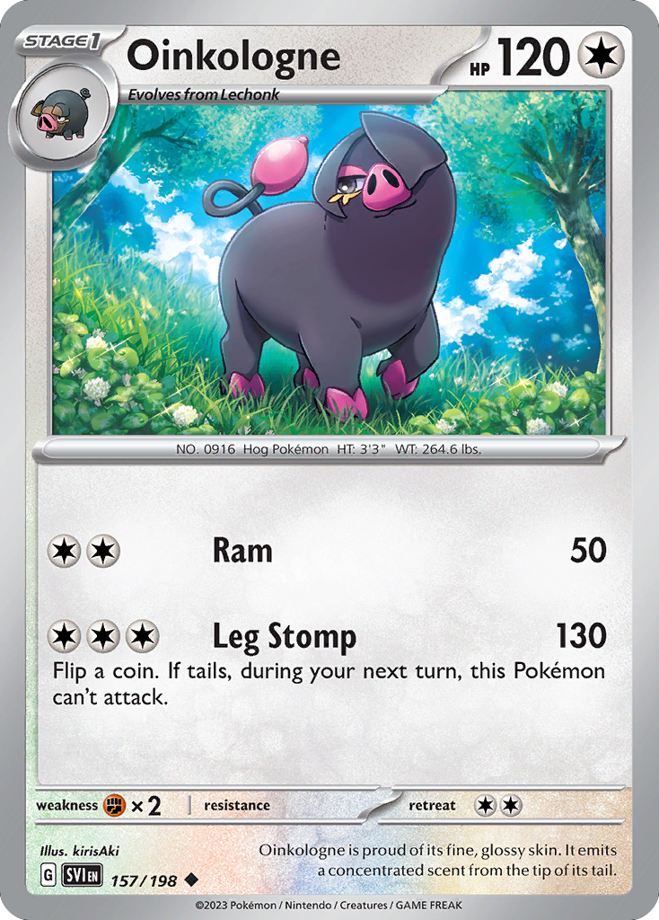 Oinkologne (157/198) - Scarlet & Violet Pokémon Card