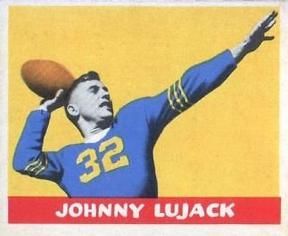Johnny Lujack 1949 Leaf #56 Sports Card