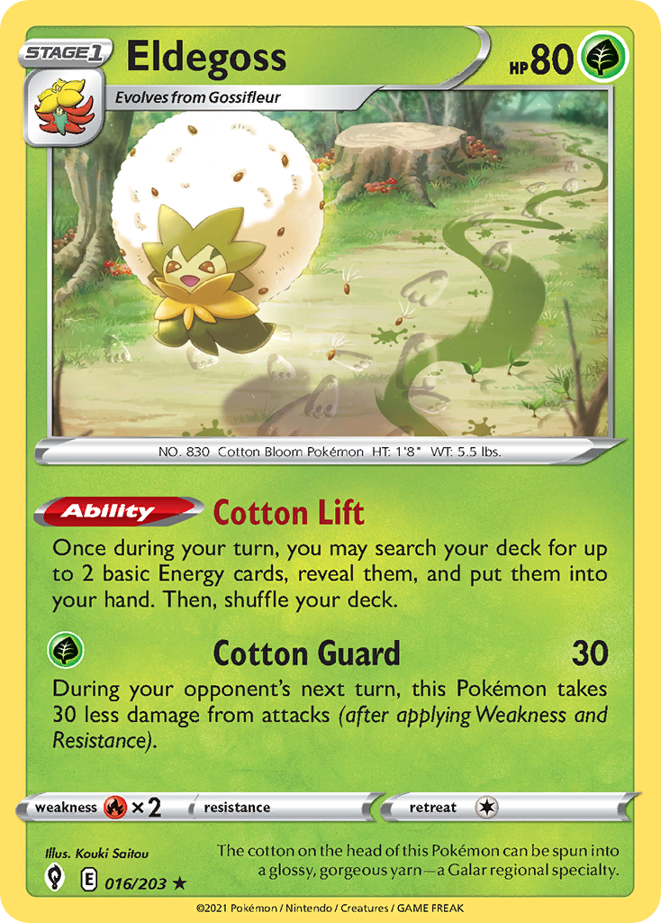 Eldegoss (16/203) - Evolving Skies Pokémon Card