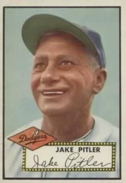 Jake Pitler 1952 Topps #395 Sports Card