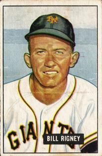 Bill Rigney 1951 Bowman #125 Sports Card
