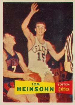 Tom Heinsohn 1957 Topps #19 Sports Card