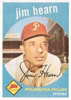 Jim Hearn 1959 Topps #63 Sports Card