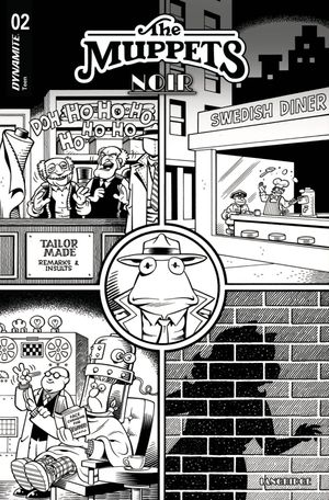 Muppets Noir #2 (Cvr E Inc 1:15 Roger Langridge Line Art Variant)