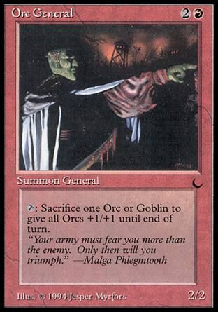 Orc General (The Dark) Trading Card