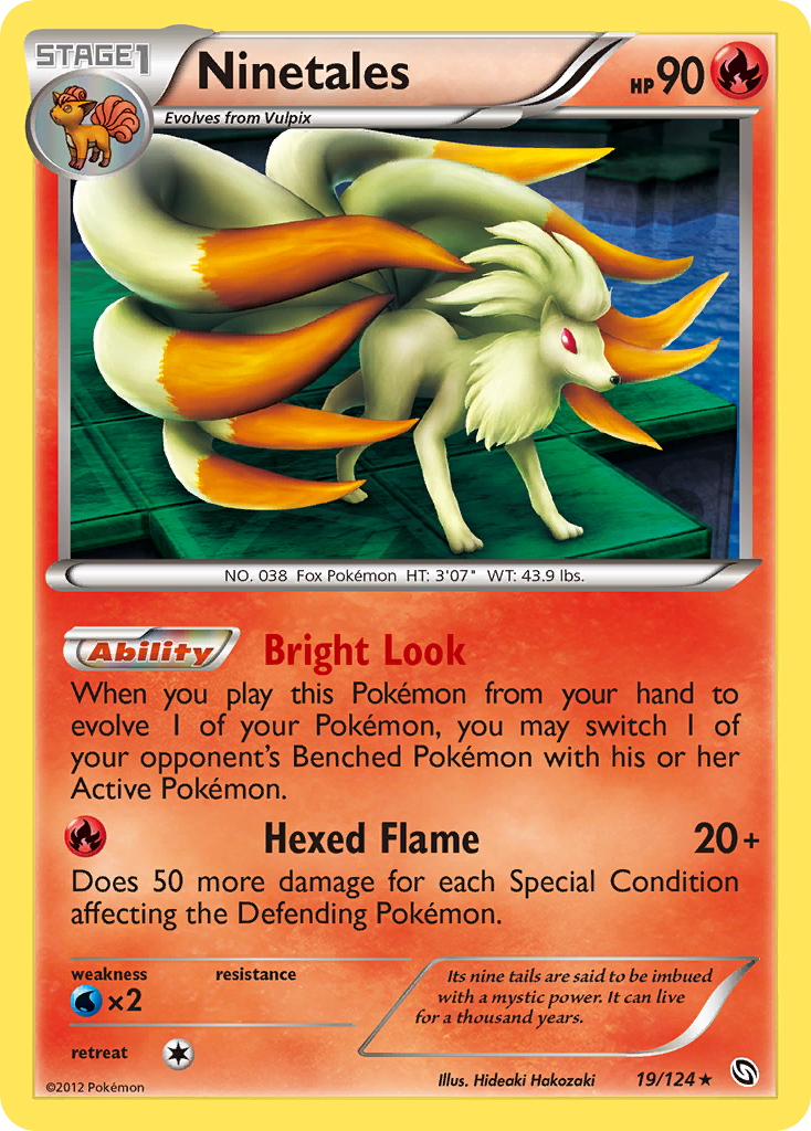 Ninetales (19/124) - Dragons Exalted Pokémon Card