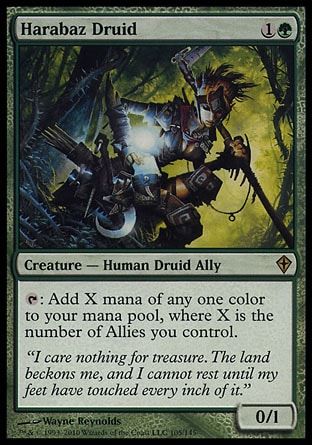 Harabaz Druid (Worldwake) Trading Card