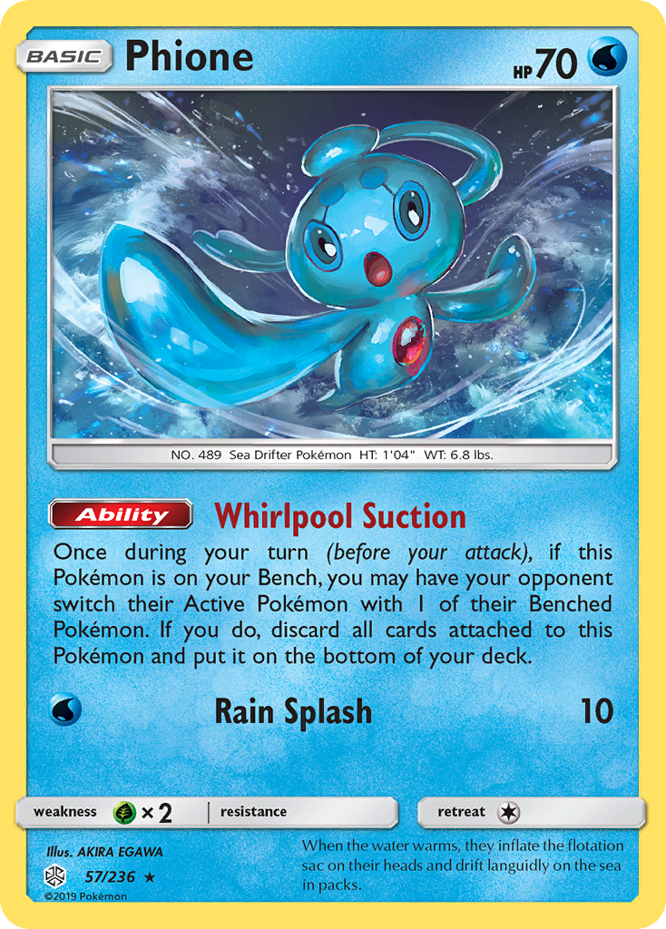 Phione (57/236) - Cosmic Eclipse Pokémon Card