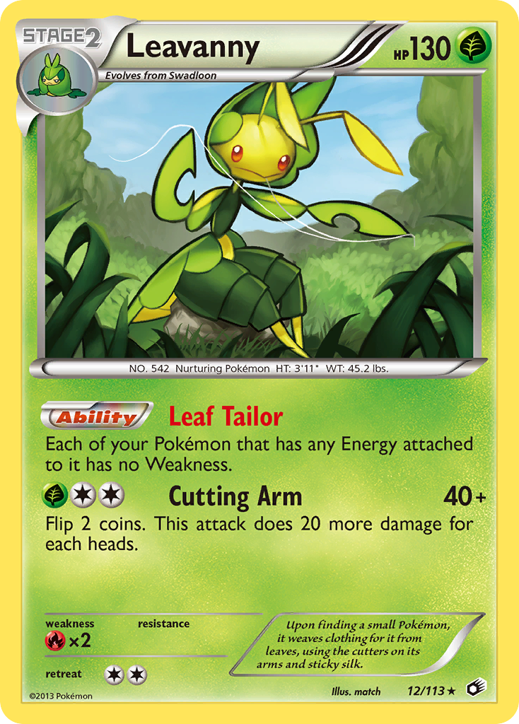 Leavanny (12/113) - Legendary Treasures Pokémon Card