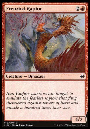 Frenzied Raptor (Ixalan) Trading Card