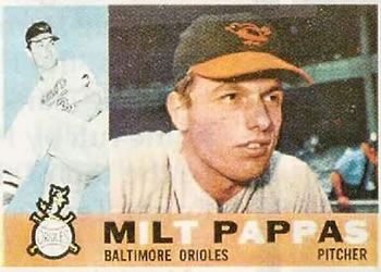 Milt Pappas 1960 Topps #12 Sports Card