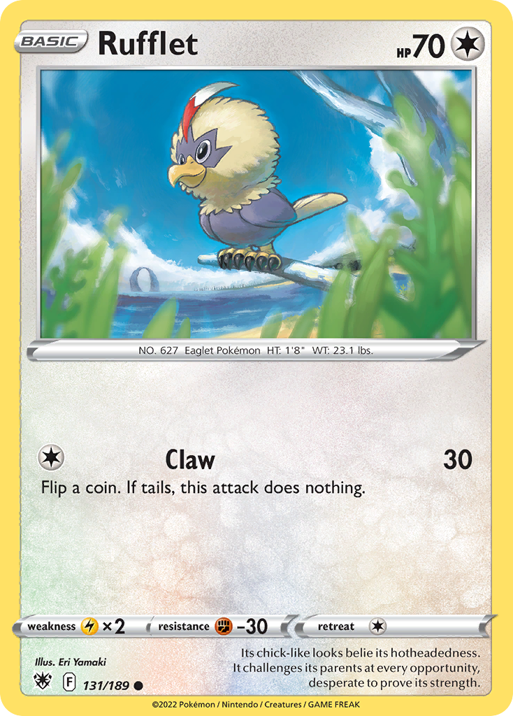 Rufflet (131/189) - Astral Radiance Pokémon Card