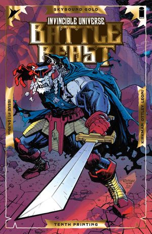 Invincible Universe: Battle Beast #1 (10th Ptg Cvr A Ryan Ottley & Annalisa Leoni Emboss & Gold Foil)