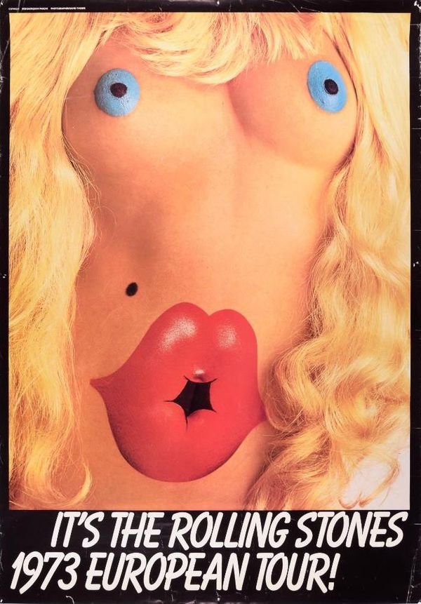 Rolling Stones European Souvenir Poster 1973