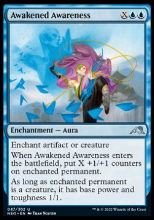 Awakened Awareness (Kamigawa: Neon Dynasty) Trading Card