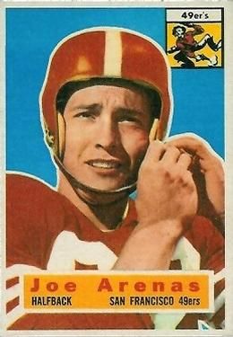Joe Arenas 1956 Topps #38 Sports Card