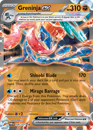 Greninja ex (106/167) - Twilight Masquerade