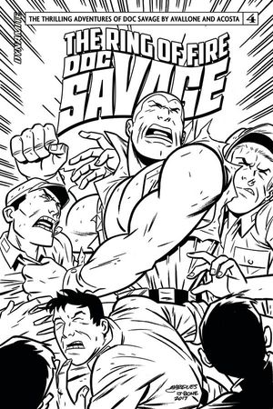 Doc Savage Ring Of Fire #4 (Cover D 20 Copy B&w Cover)