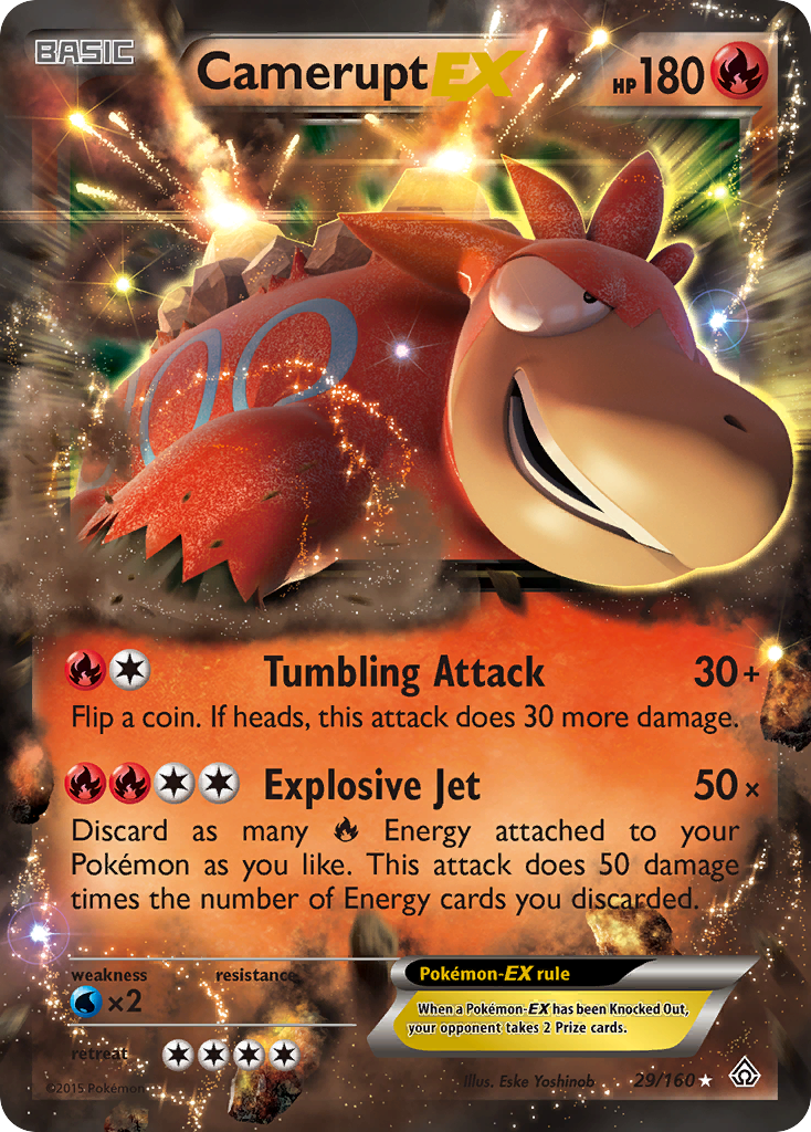 Camerupt EX (29/160) - Primal Clash Pokémon Card