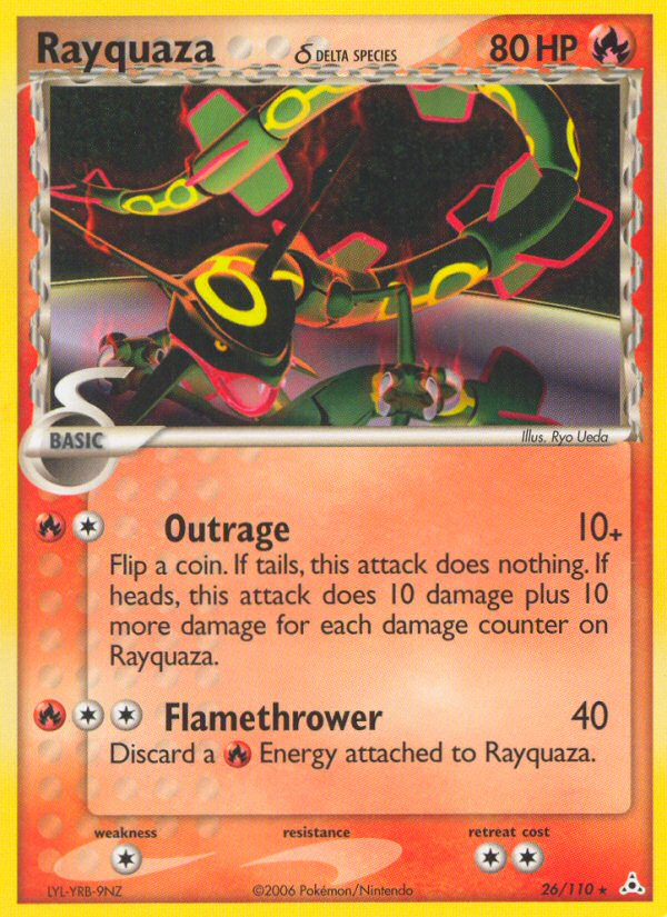 Rayquaza δ (26/110) - Holon Phantoms Pokémon Card