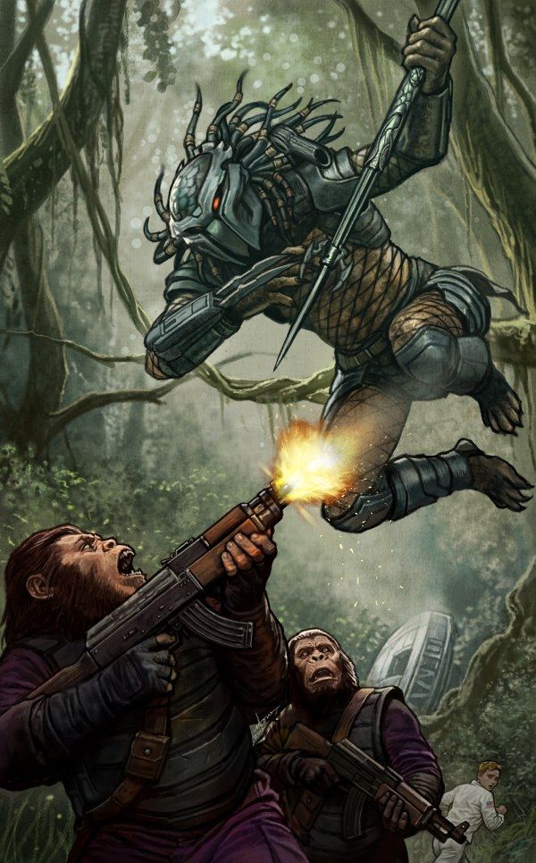 Predator vs. the Planet of the Apes #1 (Stonehouse Virgin Variant) Comic
