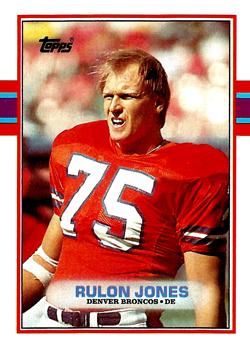 Rulon Jones 1989 Topps #248 Sports Card