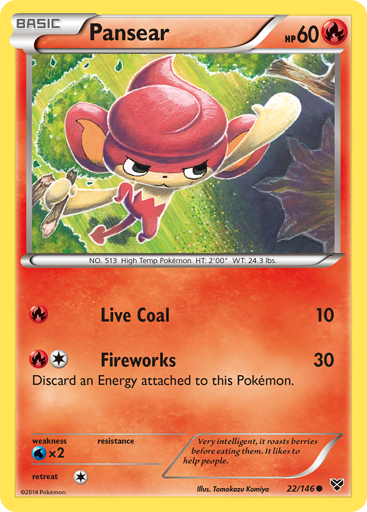 Pansear (22/146) - XY Pokémon Card