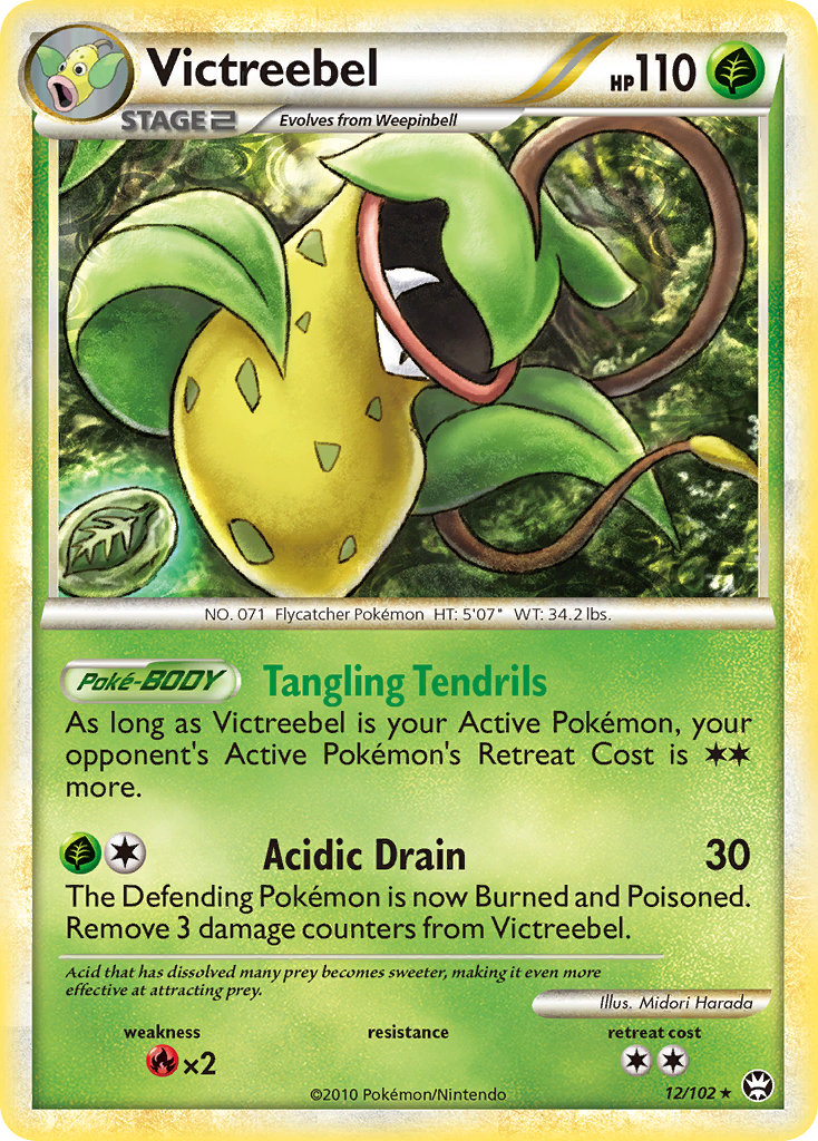 Victreebel (12/102) - HS—Triumphant Pokémon Card