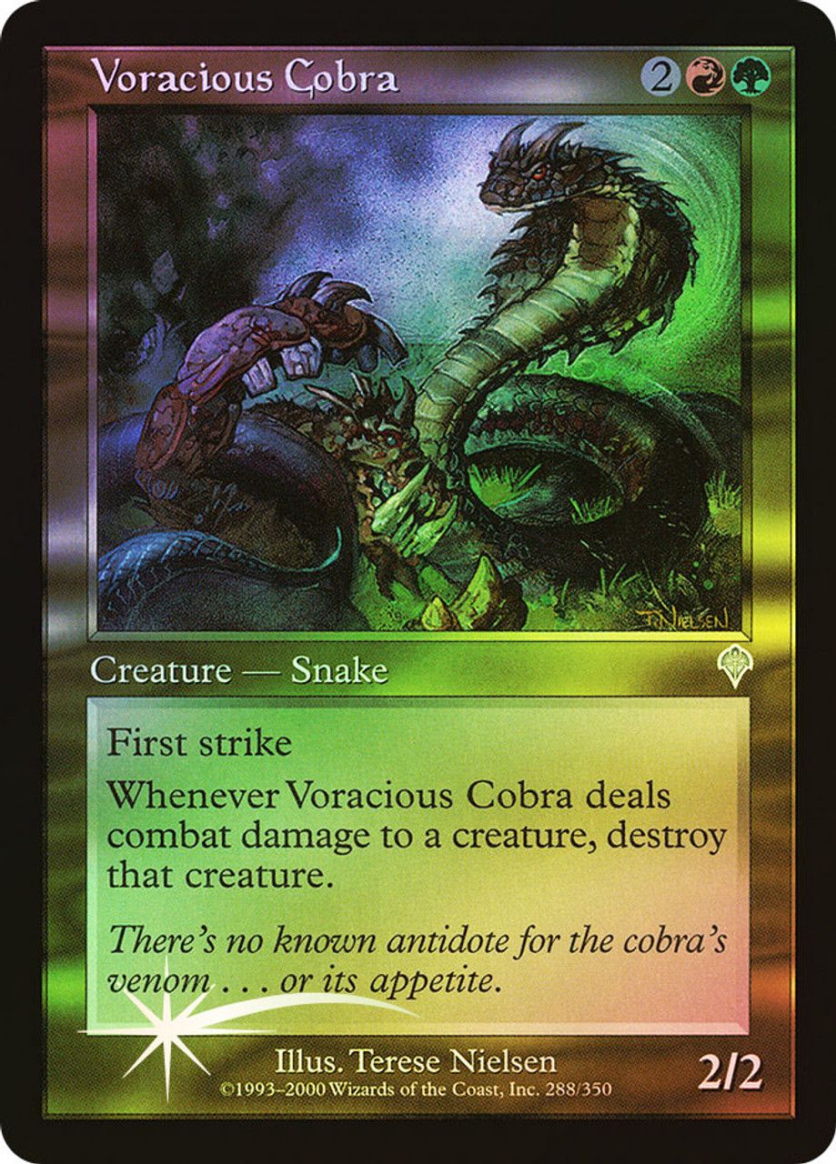 Voracious Cobra (Invasion - Foil) Trading Card