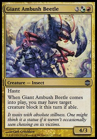 Giant Ambush Beetle (Alara Reborn) Trading Card